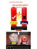 Large Red, White, & Yellow Cylinder Candle - Thick Household Lighting Candle