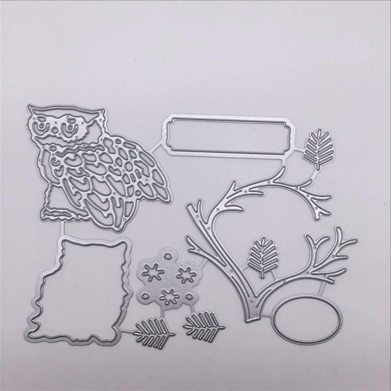 

Гілка сови Гілка метал різання штампів Трафарети Штамп вирізати для скрапбукінгу альбому паперове тиснення паперових карток своїми руками