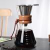 DEMI Coffee Glass Coffee Dripper with Stainless Steel Coffee Artisan 600ml LOUS. Maker, Filter, Drip, Design, Heat-Resistant Glass,