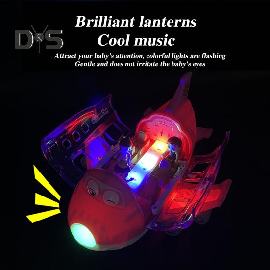 

Електрична іграшка-літак з музичним світлом Обертання на 360 градусів Інтелектуальне уникнення перешкод Дитяча трюкова іграшка-літак Малюкам Хлопчикам Дівчаткам Подарунок рожевий