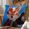Cute Zoo Fox Game McCloud Pillow Case Office Cushions Suitable For Sofa Car Bedroom Decorative Cushion Cover