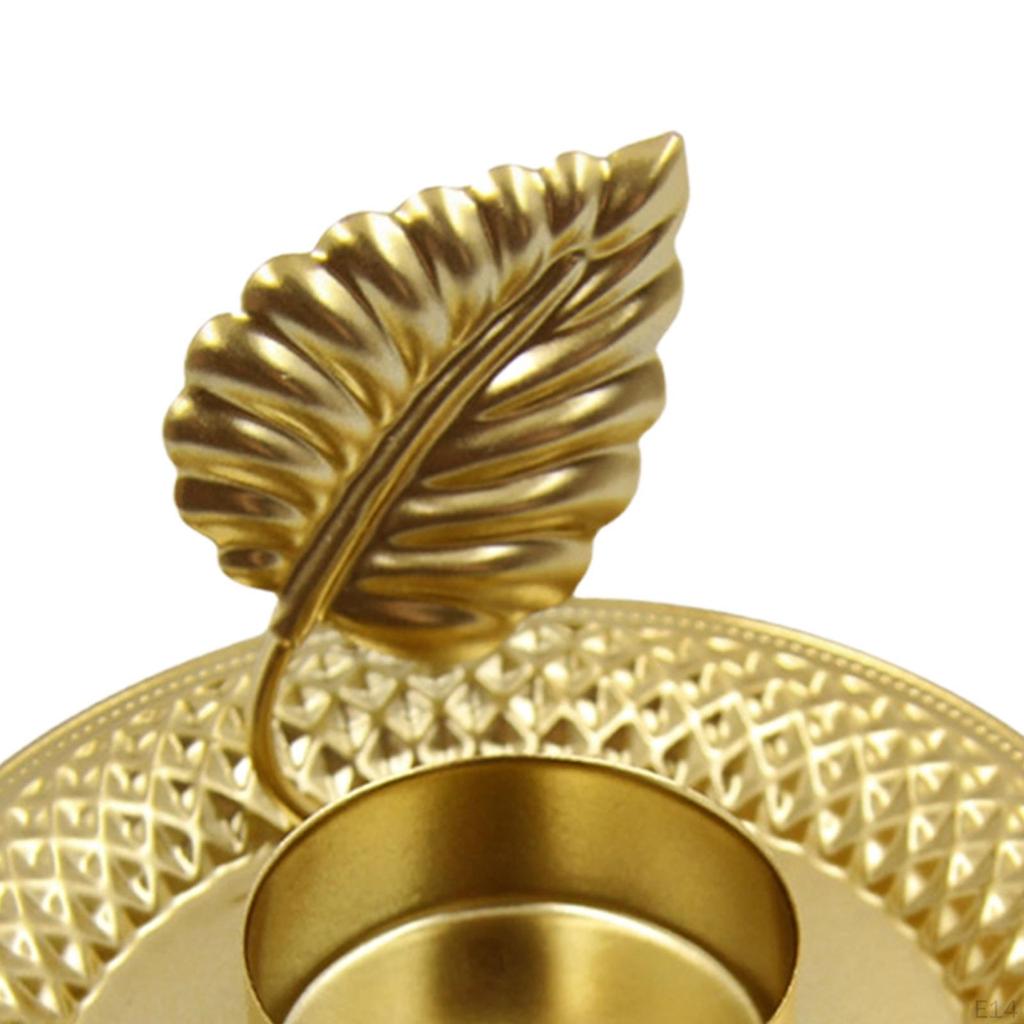 Candle Holder Metal Candlestick Gifts Stand Table Centerpiece Ornament for Dining Room