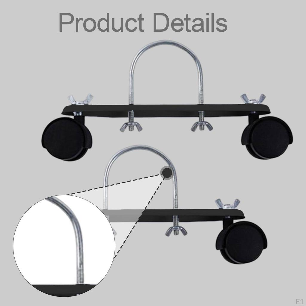 2x Oil Filled Heater Caster Bracket with Wheels Degree Swivel Carbon Steel Durability Sturdy