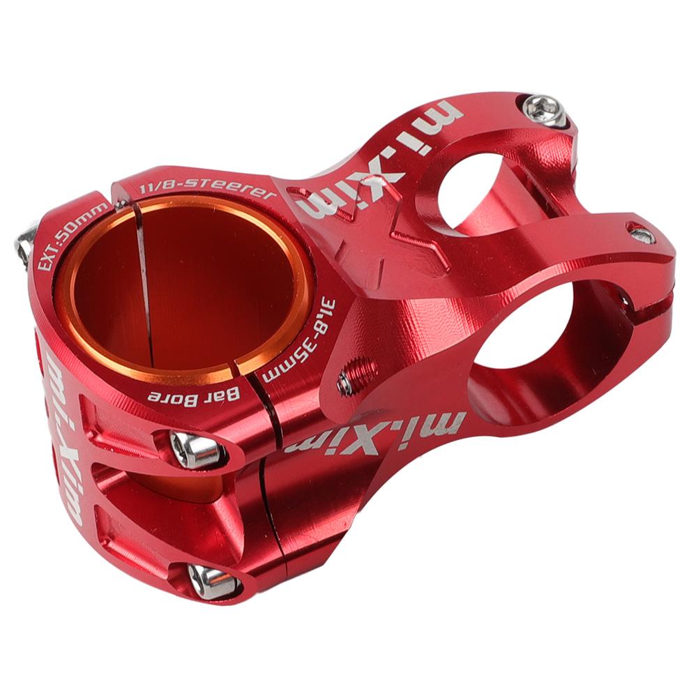 31.8*50mm Aluminium Alloy Short Bike Bar Handlebar Stem Riser   Parts(red)
