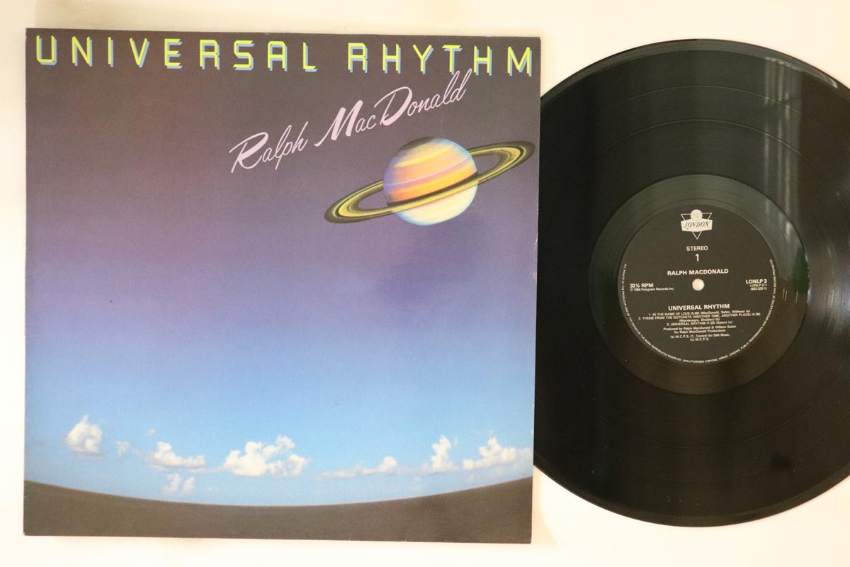 

LP Record RALPH MACDONALD Universal Rhythm LONLP3 LONDON 1984 UK Jazz Used