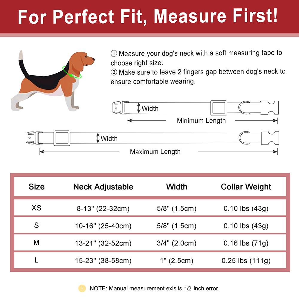 Customized Dog Collar Personalized Dogs Name ID Collars PU Leather Pet Buckle Necklace for Small Medium Large Dogs Pitbull Pug