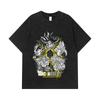 275 GSM Washed T-shirts 100% Cotton Dragon Ball V49 Super Saiyan Print Unisex Heavy Cotton T Shirt