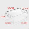 Przezroczysty pojemnik organizacyjny Pudełko na kosmetyki z uchwytem Przezroczysty koszyk do spiżarni pralni