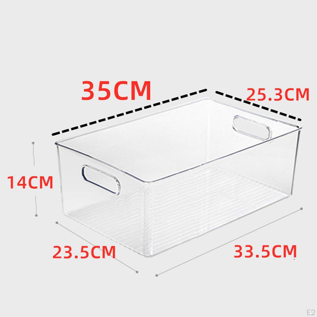 Przezroczysty pojemnik organizacyjny Pudełko na kosmetyki z uchwytem Przezroczysty koszyk do spiżarni pralni