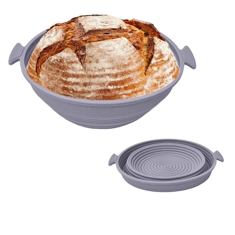 Heat-Resistant Foldable Bread Proofing Basket Silicone Bread Fermentation Basket  Oven Use