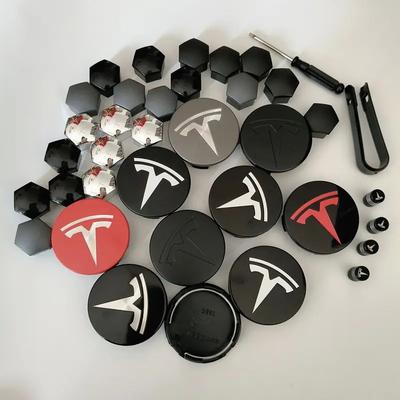 5PCS 27PCS 31PCS For Model3  S/X Y Juniper Car Wheel Hub Cover Rim Center Cap Decoration Accessories Cybertruck Roadster
