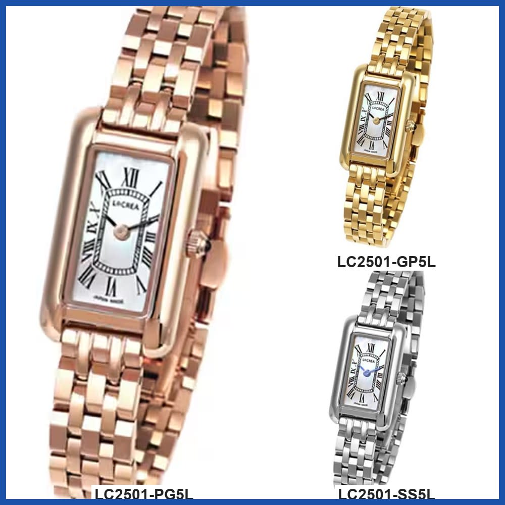 LCREA LC2501 Unisex Quartz Wrist Watch LC2501-SS5L LC2501-PG5L LC2501-GP5L Gift Casual Business Sports Student