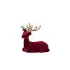 Wine Red Christmas Reindeer Ornaments Hanging  Pendant Elk Ornament Deer Ornaments  Xmas Party