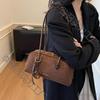 Women's Premium Suede Boston Bag - Large Capacity Crossbody