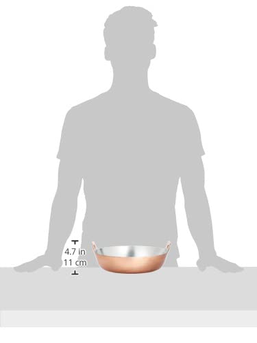 Endo Shoji Commercial Frying Pan, 33cm, Copper, Made in Japan, AAG08033