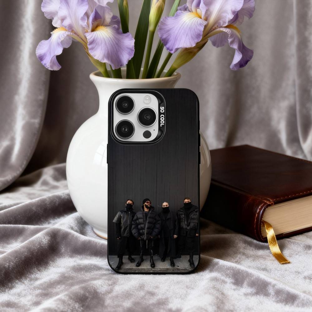 

Cool S-Swedish H-House Mafia Band Phone Case For iPhone17,16,15,14,13,12,11 Plus,Pro Max Black Candy Silver Plated Cover iPhone12