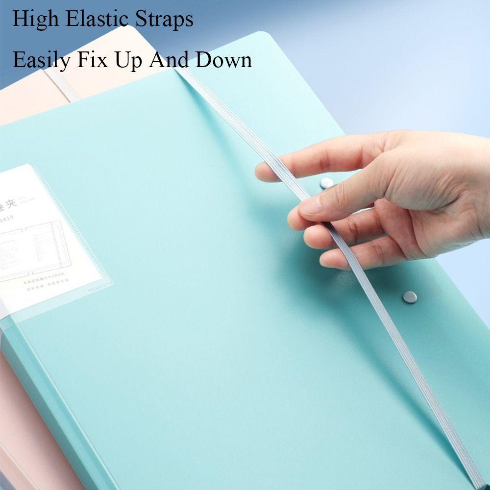 Strap Test Paper Collection Book Multifunction Classification Organizer Durable Clipboard  Student