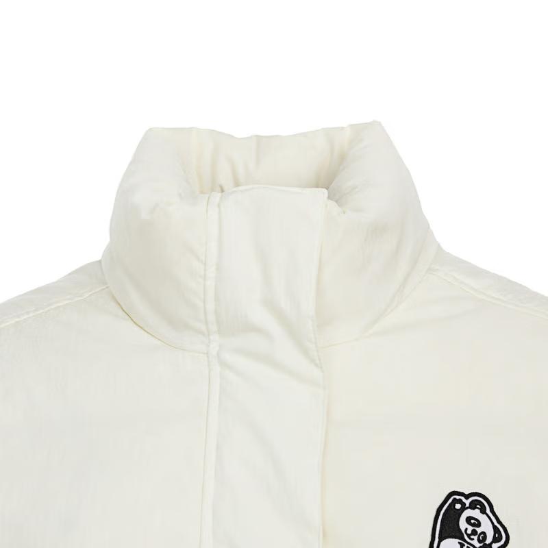 Vans Warm Fashion Versatile Long Sleeve Down Jacket Women Outerwear Off-White VN000KCCFS8