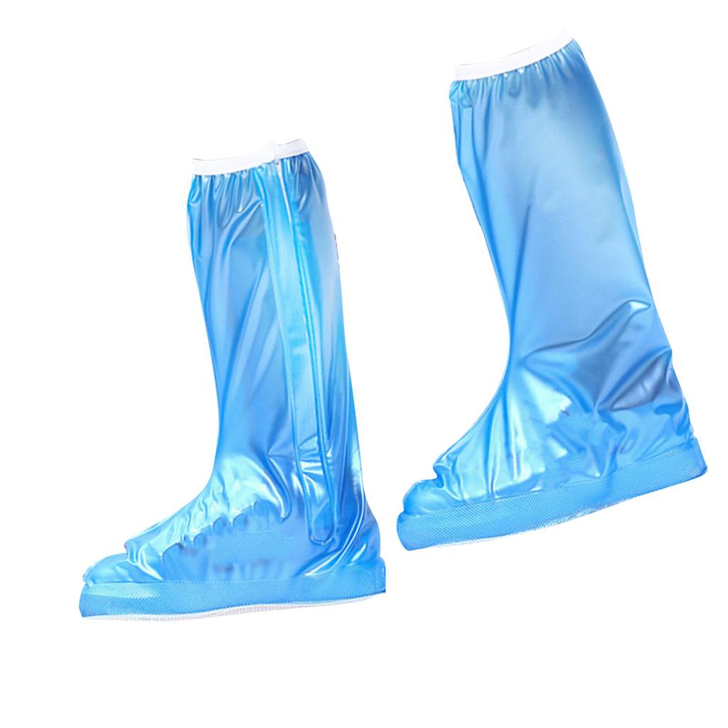 Regenschuhüberzug PVC Hoch Wasserdicht Verdickte Sohle Rutschfest Faltbar Regenstiefel Schuhüberzug für Herren