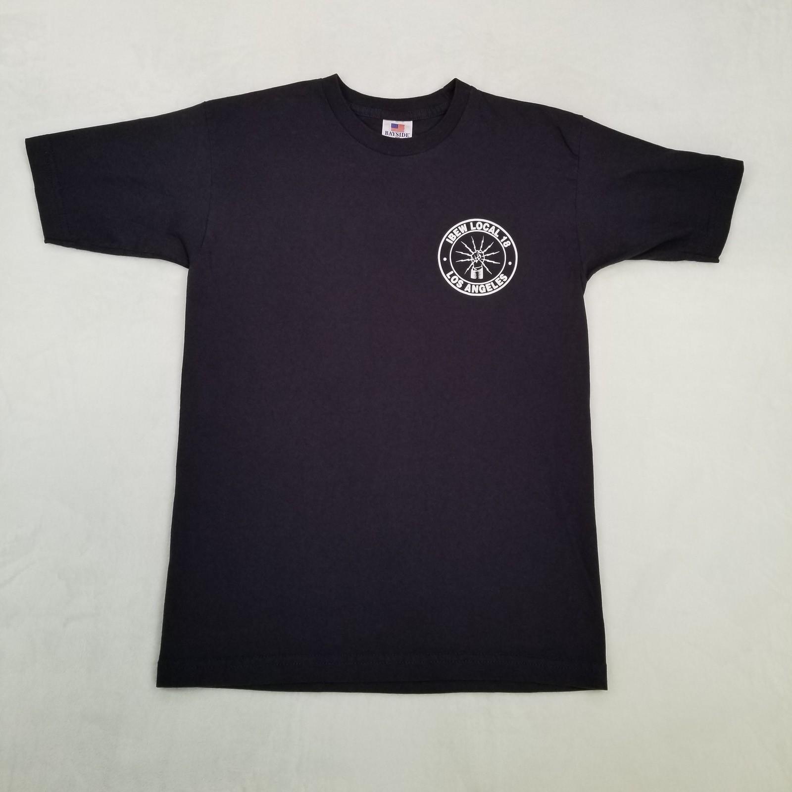 Bayside IBEW Local 18 Los Angeles Tap Off 2025 Union Men s Small Black Unisex T-Shirt XXXL
