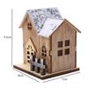 LED Light Mini Wood House Model Luminous for Christmas Christmas Houses DIY Festive Wooden House Ornaments Kids New Year Gifts
