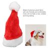 5pcs Christmas Pet Hat Red Plush Elastic Band Dog Cat Cute Pet Santa Hat for Holiday Party Costumes