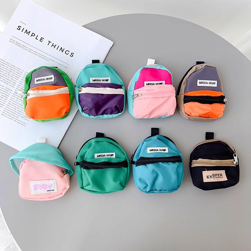 Creative Casual Mini Coin Purse Pendant Portable Colorful Coin Purse Keychain Backpack Hanging Decoration Accessories Gifts