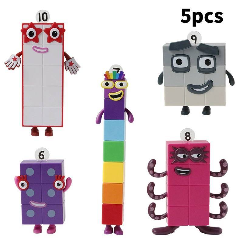 Фигурки-конструкторы Numberblocks из ПВХ для коллекционеров и детей