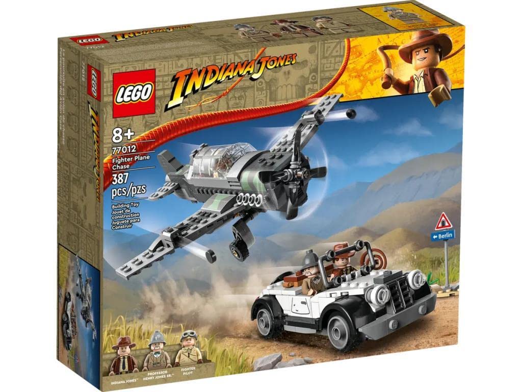 LEGO Indiana Jones Fighter Attack 77012 Spielzeugblock Geschenk Film Abenteuer Action 8 Jahre alt ~