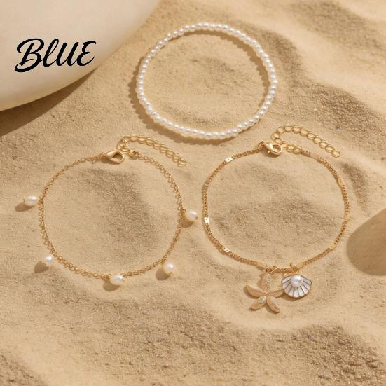 Tropical Vacation Anklets Bohemian Seashell Starfish Anklet Beach Foot Jewelry