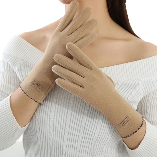 1 Pair Winter Women Full Finger Gloves Touch Screen Warm