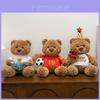 Plüsch-Teddybär Fußballspielzeug mit PP-Baumwollfüllung für Kindergeburtstagsgeschenk