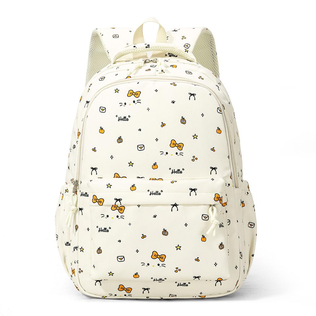 Cute Cat Schoolbag For Junior High School Girls, High-Looking Cartoon Backpack For Elementary School Girls In Grades Three To Six