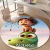 Personalized Good Dinosaur Round Chair Office Rug - Perfect for Mat, Office Chair & More - Ideal Gift for Birthdays and Holidays