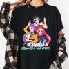 Kpop Demon Hunters Shirt Huntrix Girl Band Shirt Kpop Idol Group Shirt Mira T-shirt Clothing Short Sleeve Men Women All-season