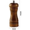 5 Inch Wooden Salt Pepper Grinder Oak Wood Pepper Mills Hand Movement Manual Spice Mill Kitchen Tool