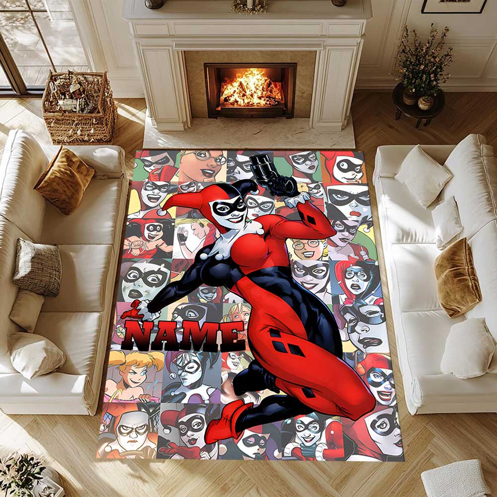 Warnermedia (5) Customize your name rug, office chair cushion, home bedroom living room gift.