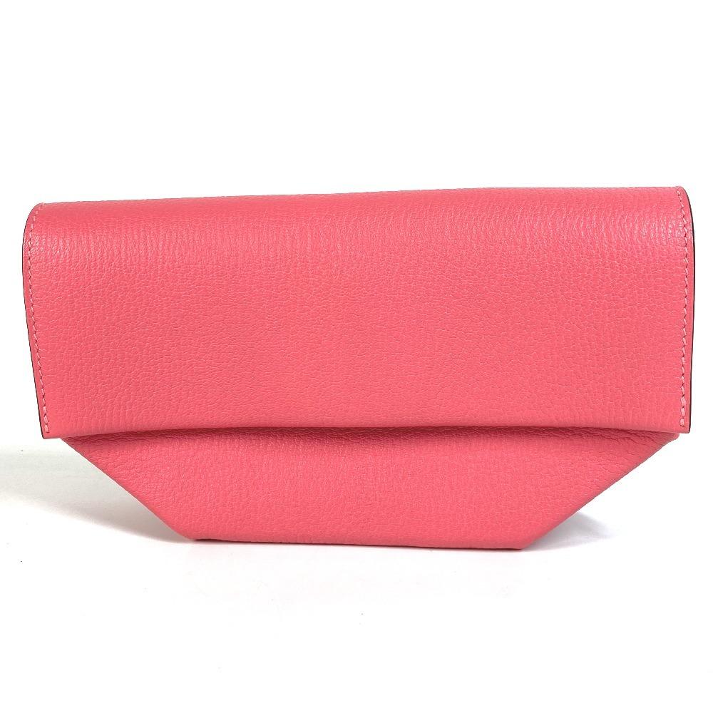 

HERMES Opry Clutch Bag Pouch Flap Clutch bag Chevre Rose azare pink