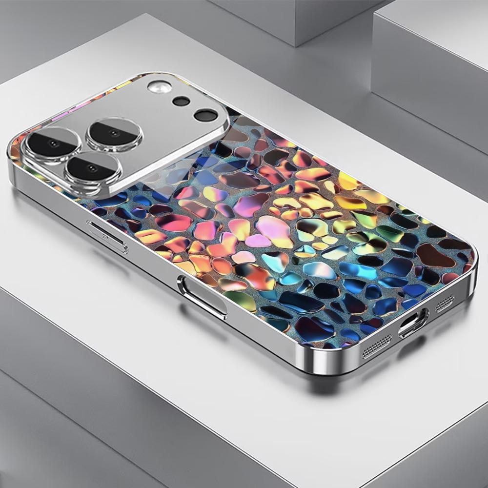 New model Exquisite Bestseller Phone Case Electroplated Glass PhoneCase for iPhone 17 16 15 14 13 12 11pm Pro Plus tablet case