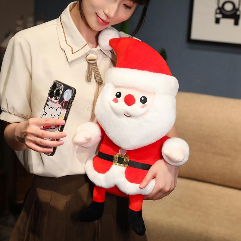 Kawaii Hot High Quality Christmas Plush Dolls Pillow Christmas Tree Gingerbread Man Santa Claus Wreath Plush Toys For Girls Gift
