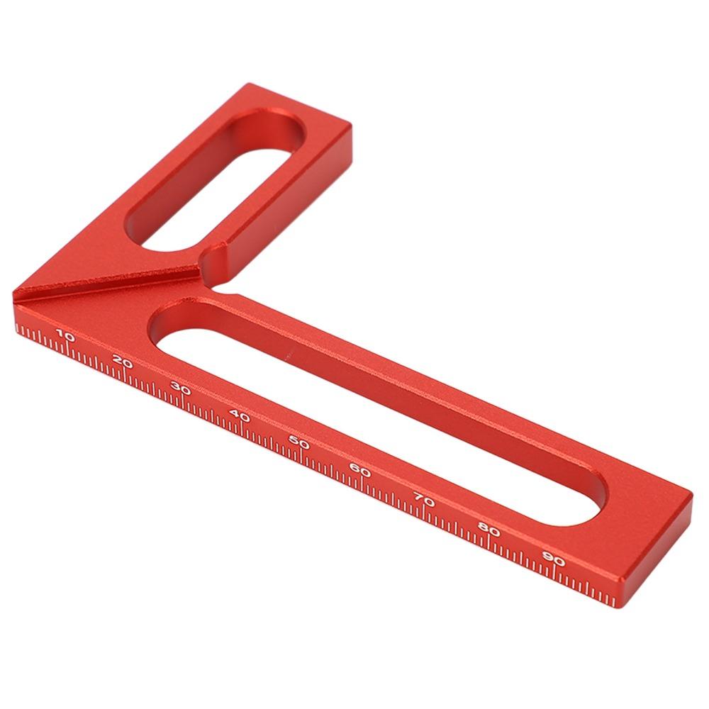 L Shape Design Right Angle Ruler Aluminum Alloy Machinist Square Carpenter Square  Metalworking Use