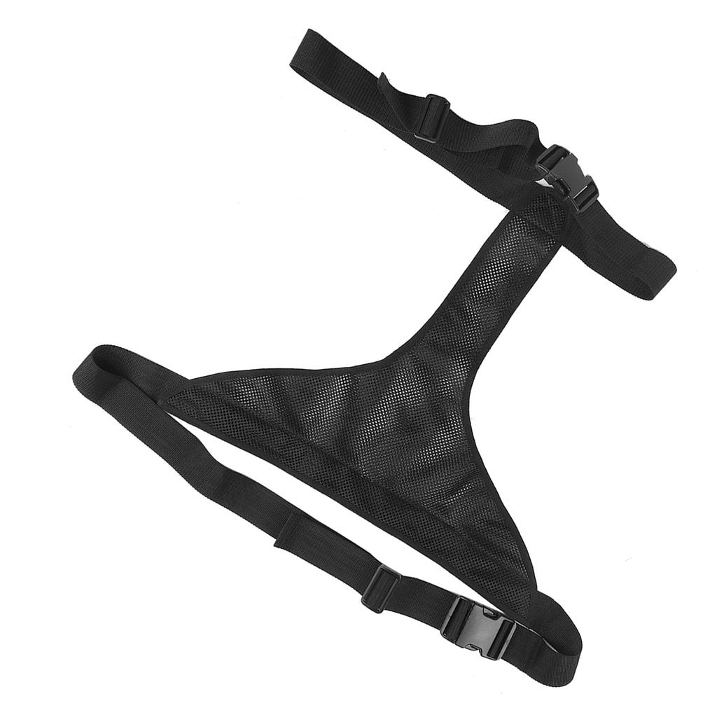 Black Breathable Adjustable Wheelchair Seat Belt Cushion Safety Harness Straps for Elderly