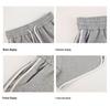 Women's Gray Casual Elastic Waist Shorts - Summer Wide-Leg Hot Pants, Versatile and Trendy Five-Point Sports Wear
