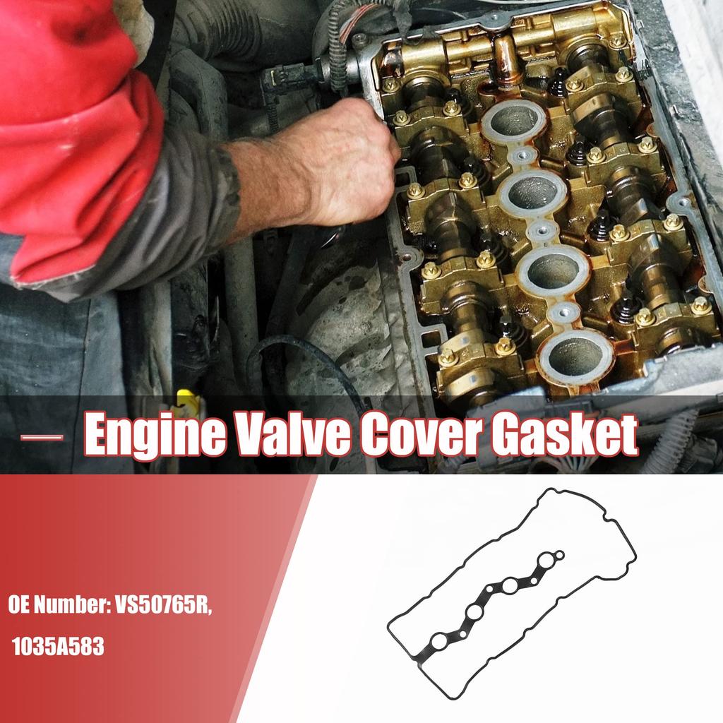 uxcell Engine Valve Cover Gasket VS50765R 1035A583 for Mitsubishi Lancer 2008-2017 2.0L 2.4L L4, Outlander 2008-2013 2.4L L4
