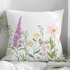 Spring And Summer Floral Print Pillow Cover Home Sofa Cushion Pillow Cover Premium Durable Quality Useful Practical