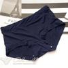 9908 Mid-Waist Ice Silk Women's Underwear - Solid Colors
