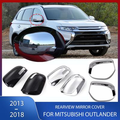 Pokrywa Lusterka Wstecznego Rama Lusterka Cofania Chromowana Osłona Przeciwdeszczowa Rama Dekoracyjna Naklejka Do Mitsubishi Outlander 2013-2018