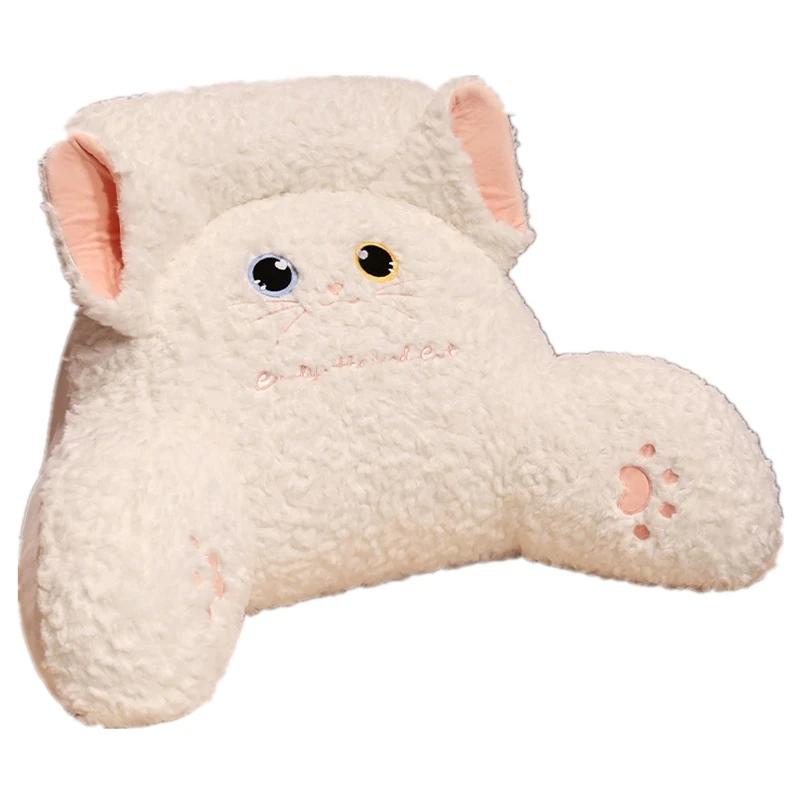 Подушка для защиты изголовья кровати Подушка для чтения в общежитии Подушка для дивана в гостиной Татами Подушка для сиденья Подушка для спинки Подушка для талии Small 55x40cm белый 1980₽