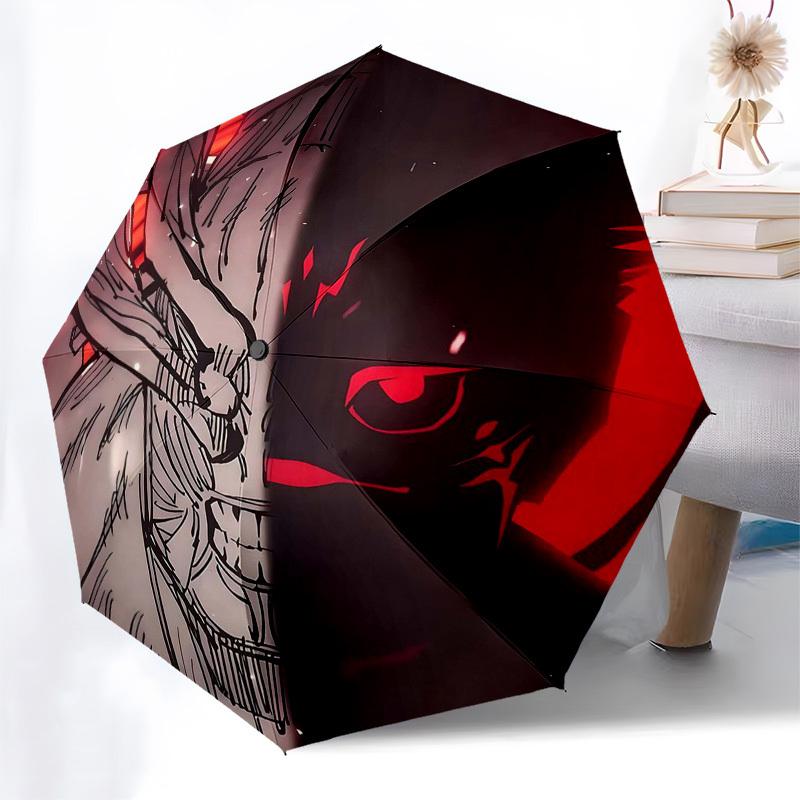 

1pc Anime Character Umbrella: Automatic Opening & Closing, Foldable Design, Iron Frame, Outdoor Use, Gift for Fans, Travel, Daily Use.W009