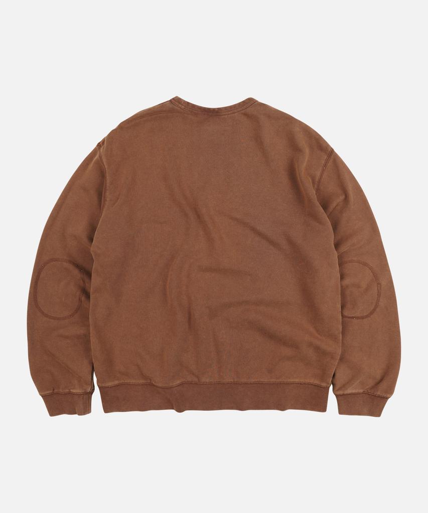 FRIZMWORKS Cover Stitch Vintage Sweatshirt _ Brown